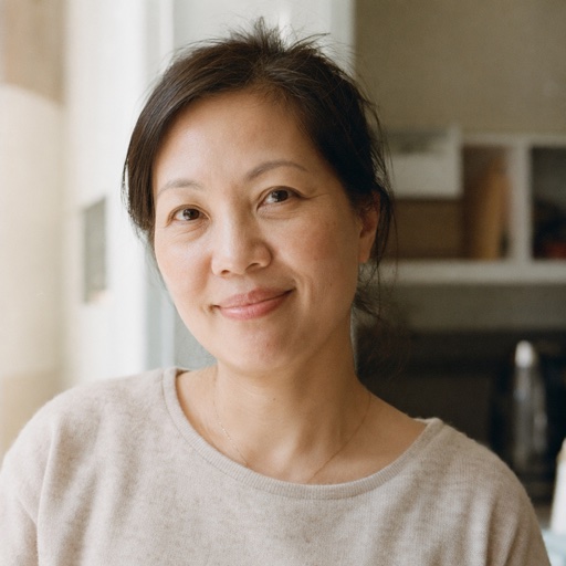 Portrait of Sze-Wing, a Hong Kong Chinese woman in her mid-forties